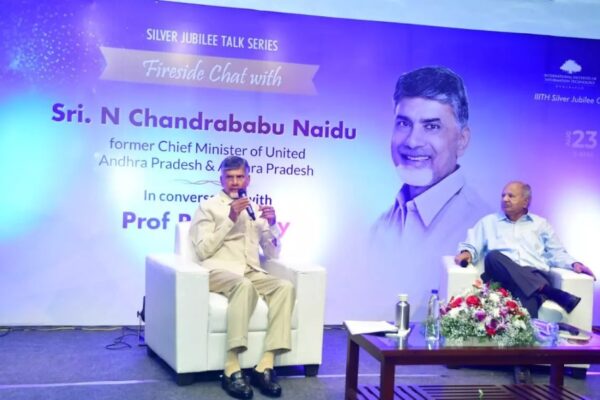 IIIT-H Fireside Chat: Chandrababu Naidu sees democratisation of knowledge through technology