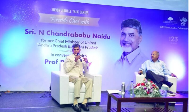 IIIT-H Fireside Chat: Chandrababu Naidu sees democratisation of knowledge through technology