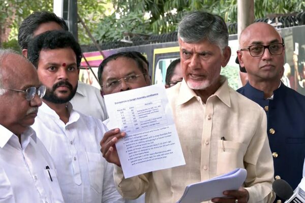 Chandrababu Naidu takes his fight on Andhra Pradesh voters’ list to ECI